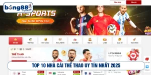 Top 10 nhà cái thể thao uy tín nhất 2025
