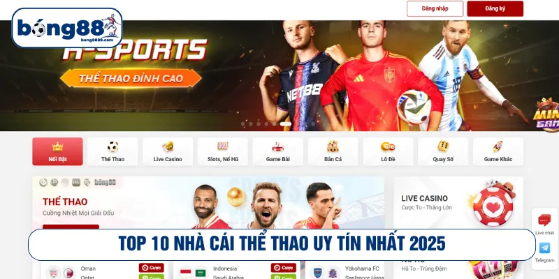 Top 10 nhà cái thể thao uy tín nhất 2025